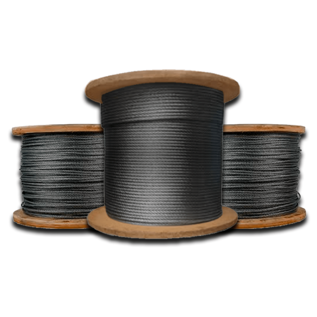 CABLE DE ACERO CASCABEL A/A DE 7/8'' 6X36 PROCEDENCIA CHINA