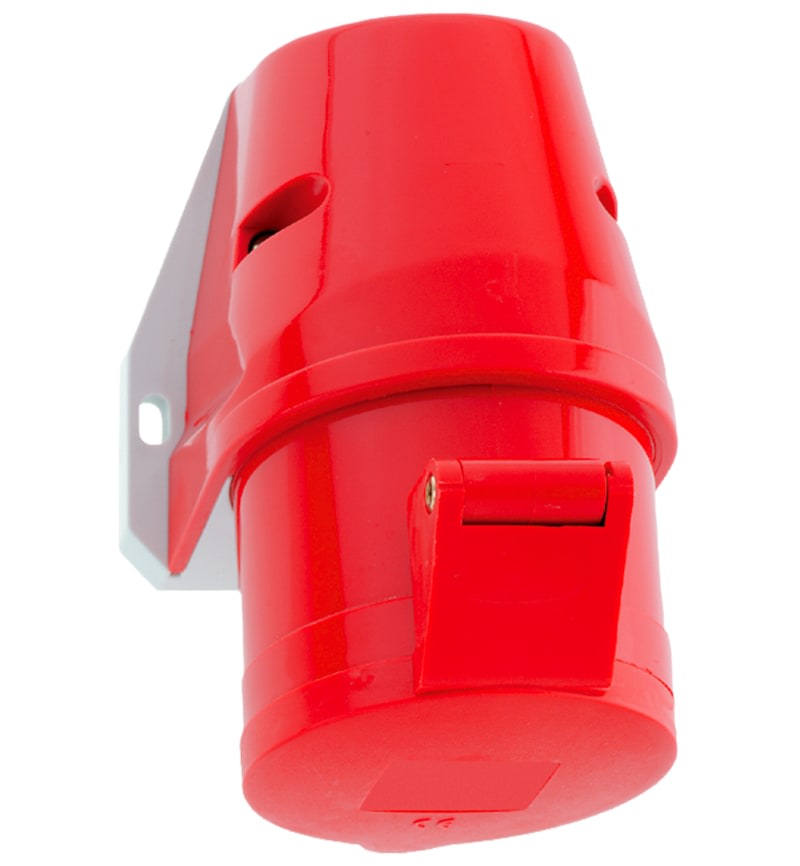 TOMA VISIBLE 16A 3P+T 415V ROJO 6H IP44 11645 BALS1