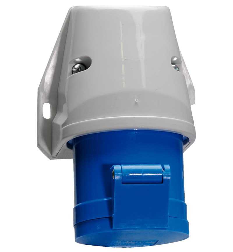 TOMA VISIBLE 32A 2P+T 250V AZUL 6H IP44 11651 BALS