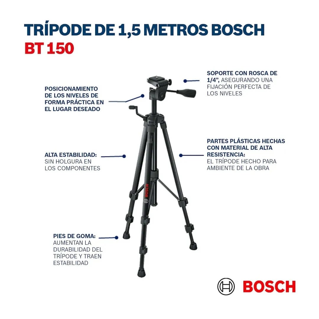 TRIPODE PARA NIVEL BT 150 1,5M BOSCH5