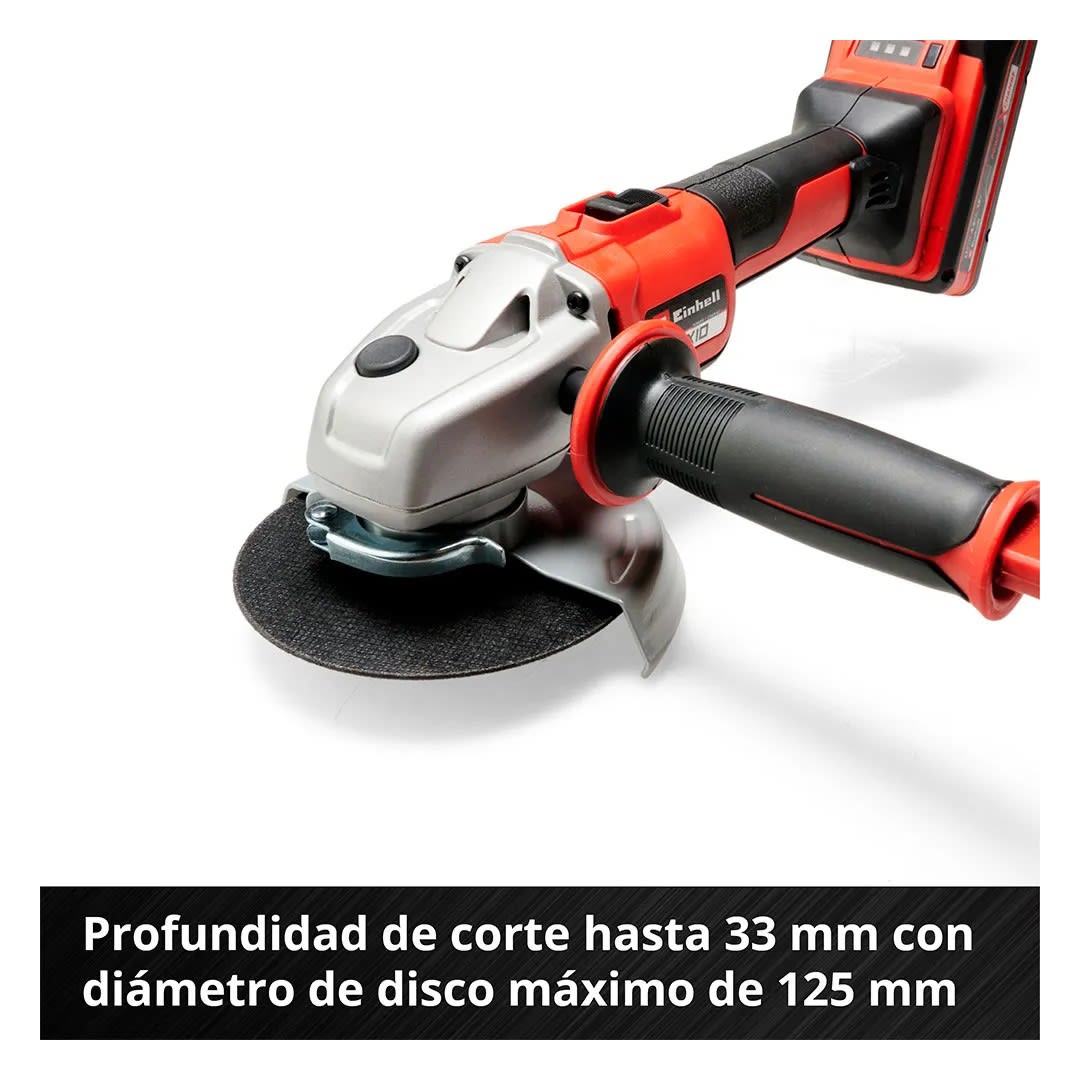 AMOLADORA AXXIO 18V 125MM EINHELL POWER X-CHANGE EINHELL6