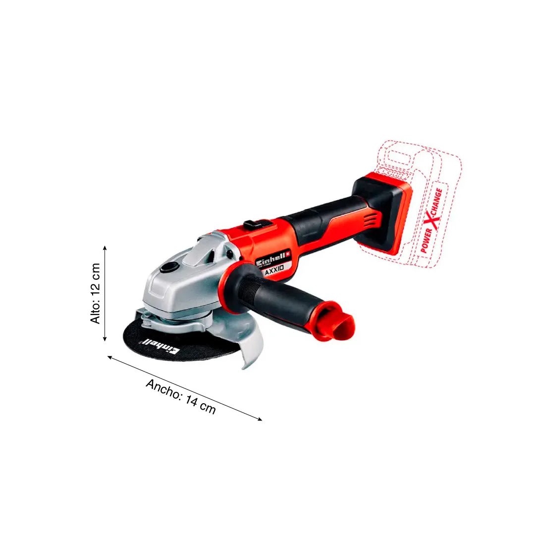 AMOLADORA AXXIO 18V 125MM POWER X-CHANGE EINHELL11