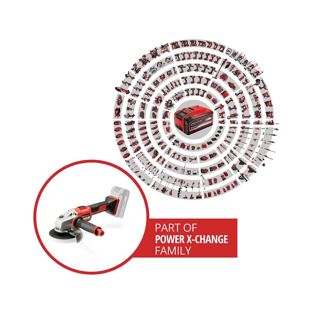 AMOLADORA AXXIO 18V 125MM POWER X-CHANGE EINHELL18