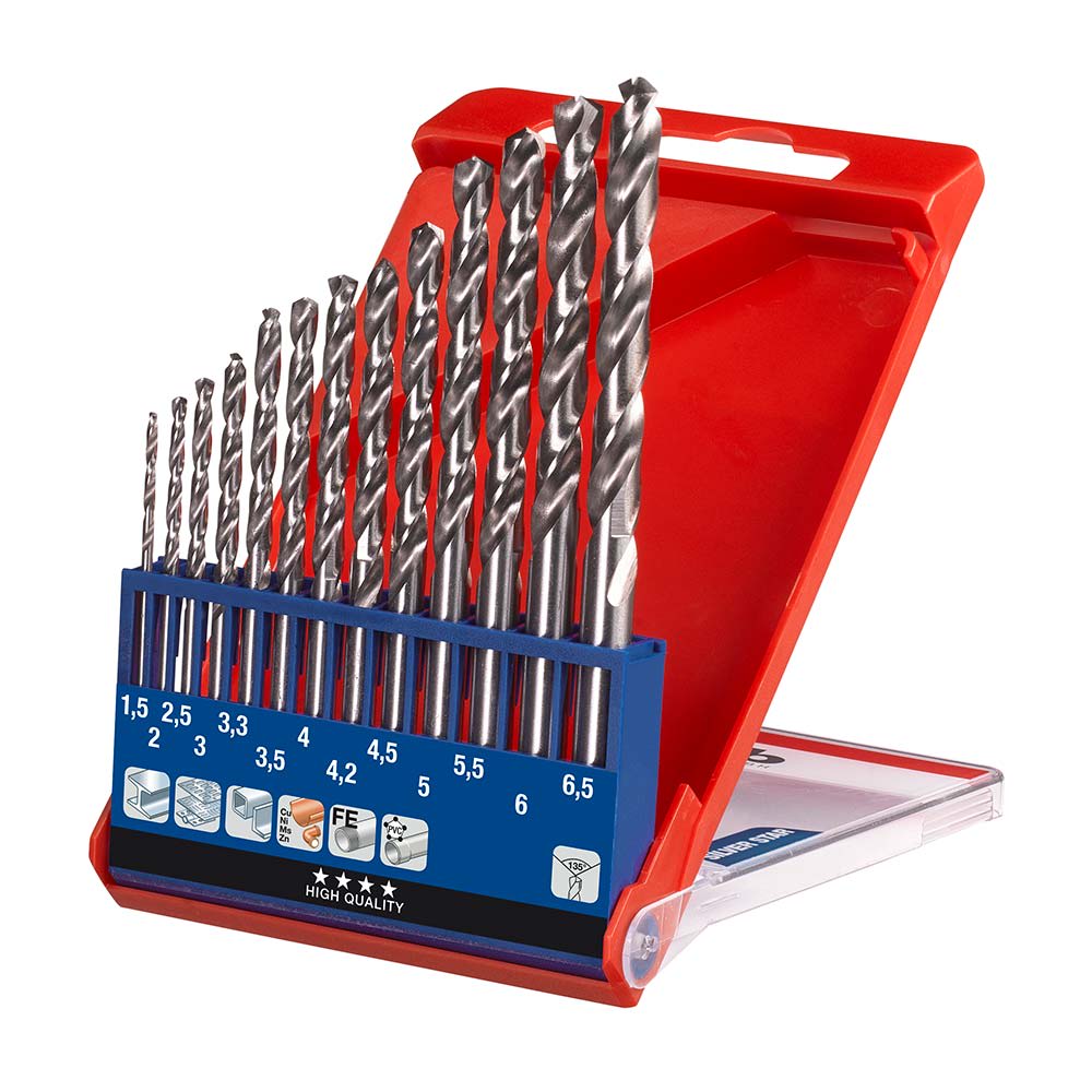 JUEGO DE BROCAS ESPIRAL HSS X13U KWB