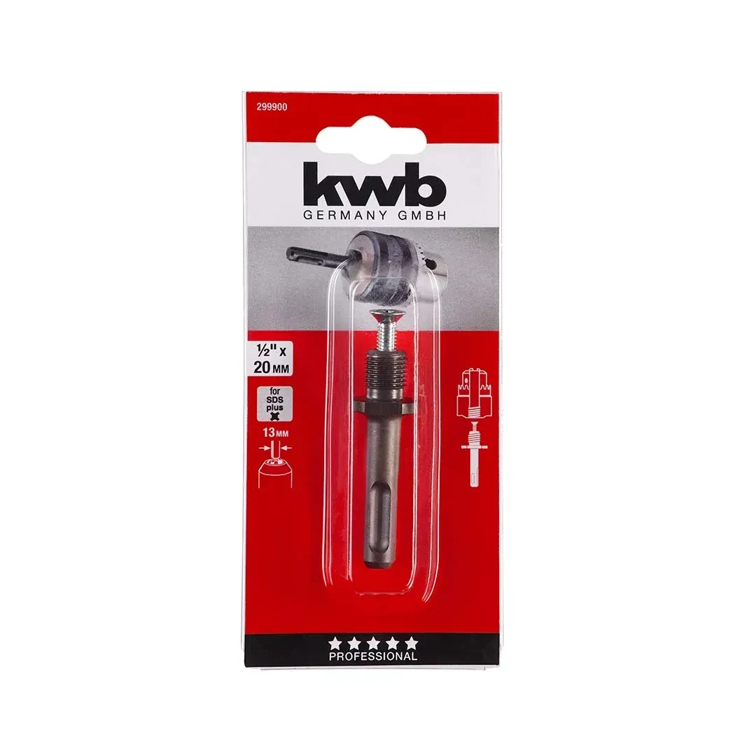 VASTAGO DE INSERCION 1/2'' X20MM SDS PLUS KWB2