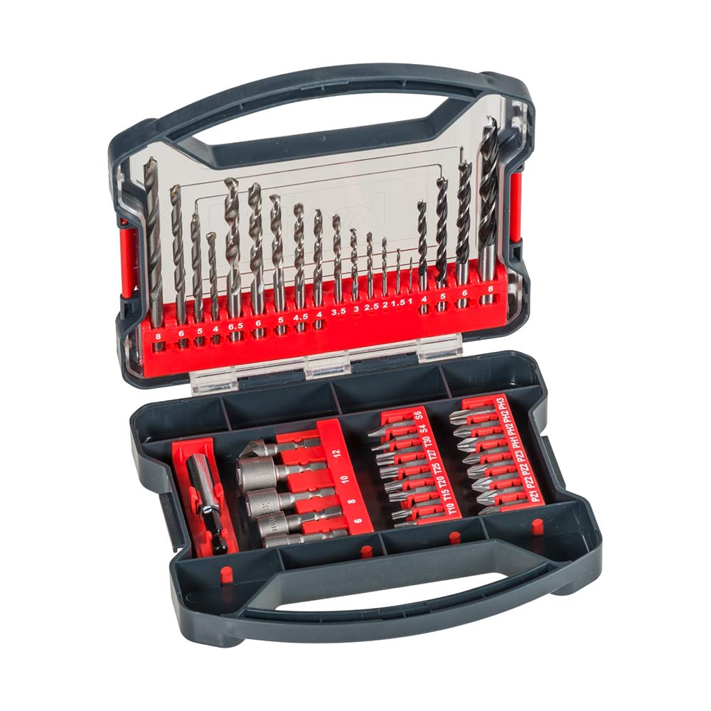 CAJA DE BROCAS PARA MADERA, METAL Y PIEDRA X41U KWB1