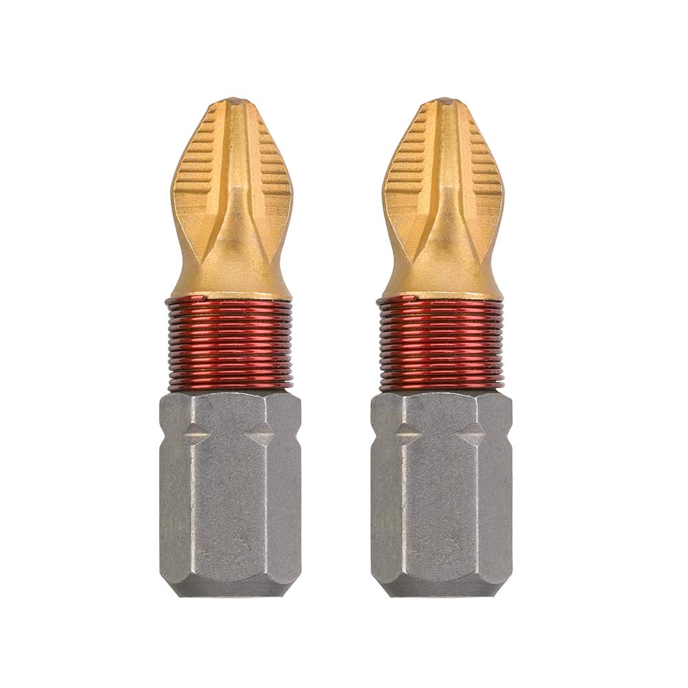 PUNTAS TITAN PARA RACORES EN SERIE PH2 25MM X2U KWB