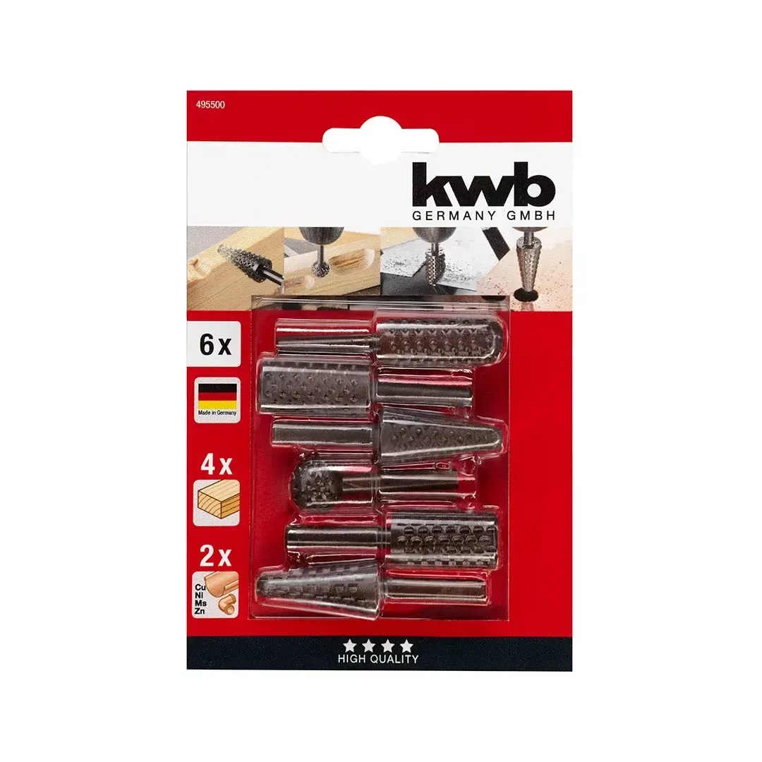 JUEGO DE ESCOFINAS PARA METALES Y MADERA X6U KWB2