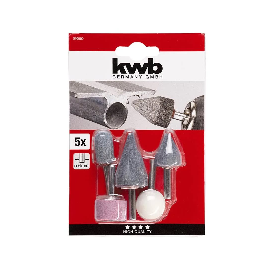 SET DE PIEDRAS ABRASIVAS 6MM 5 PZAS KWB2