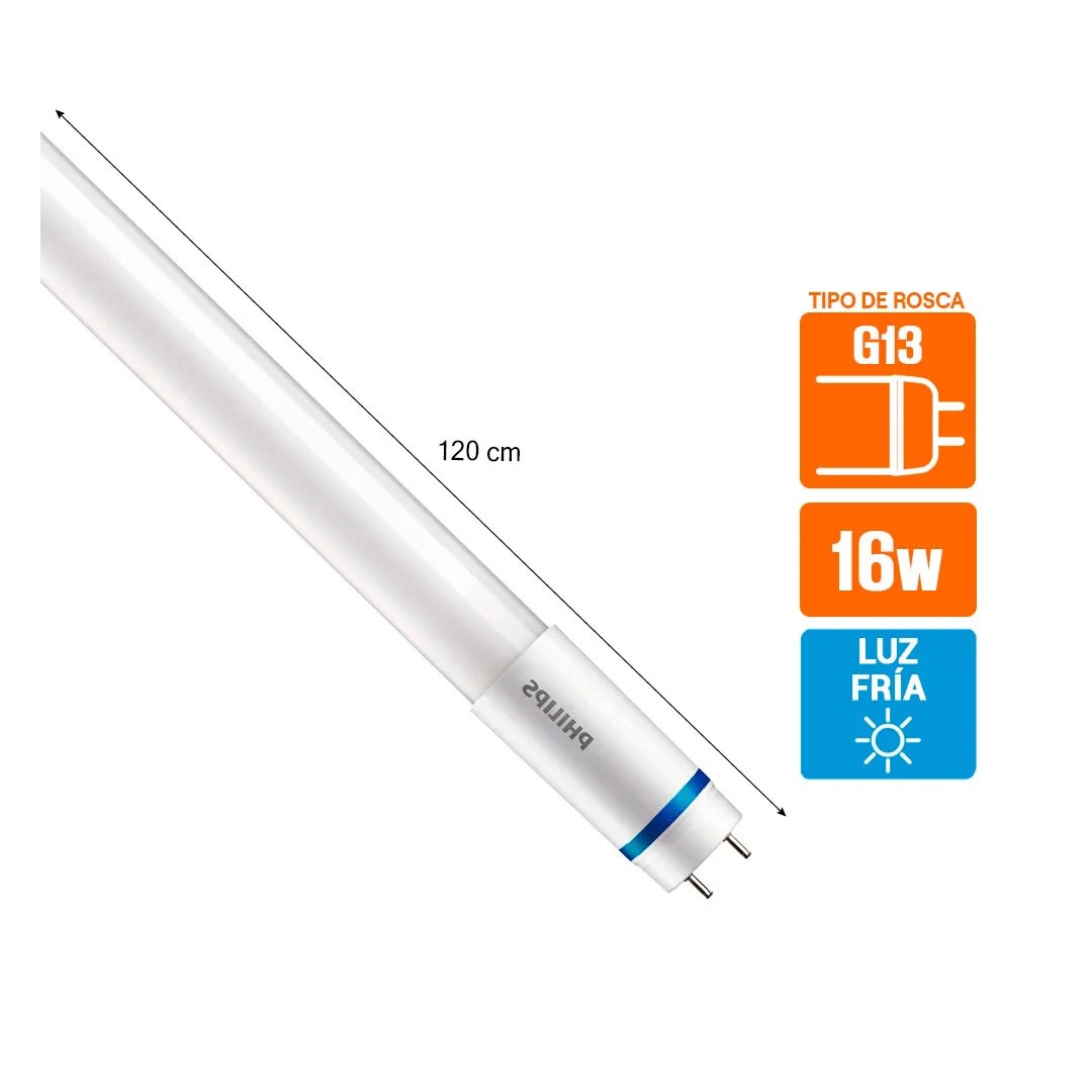 TUBO LED 16W G HV 1200MM LUZ BLANCA PHILIPS2