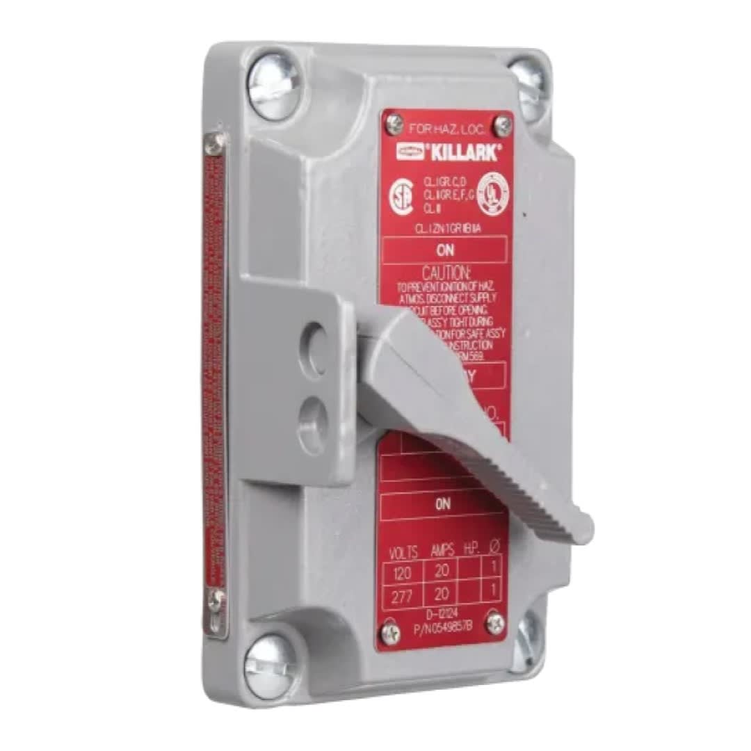 TAPA C/SWITCH P/ESTACION CTRL SERIE XS AL 2X20A 120-277V NEMA 7 CL1 DIV1&2 UL TRS60R FERRAZ SHAWMUT
