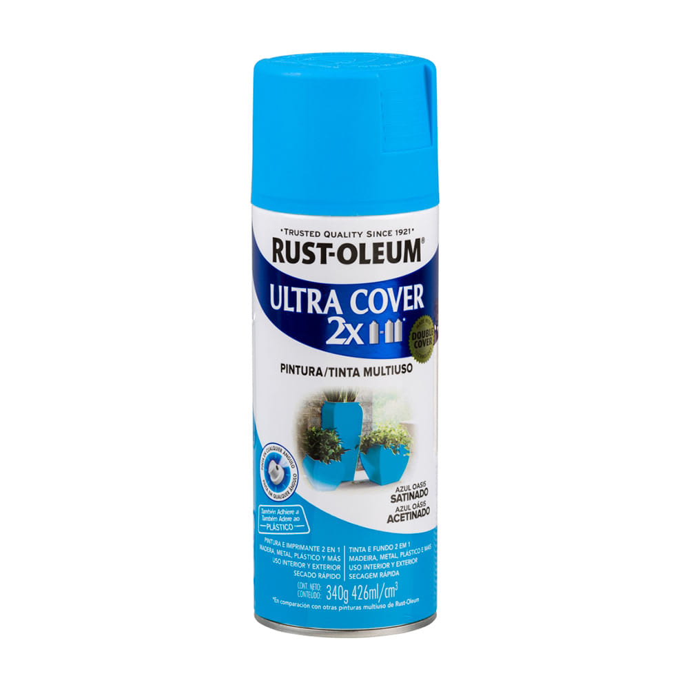 SPRAY ULTRA COVER 2X AZUL OASIS SATINADO 340G ULTRA-COVER1