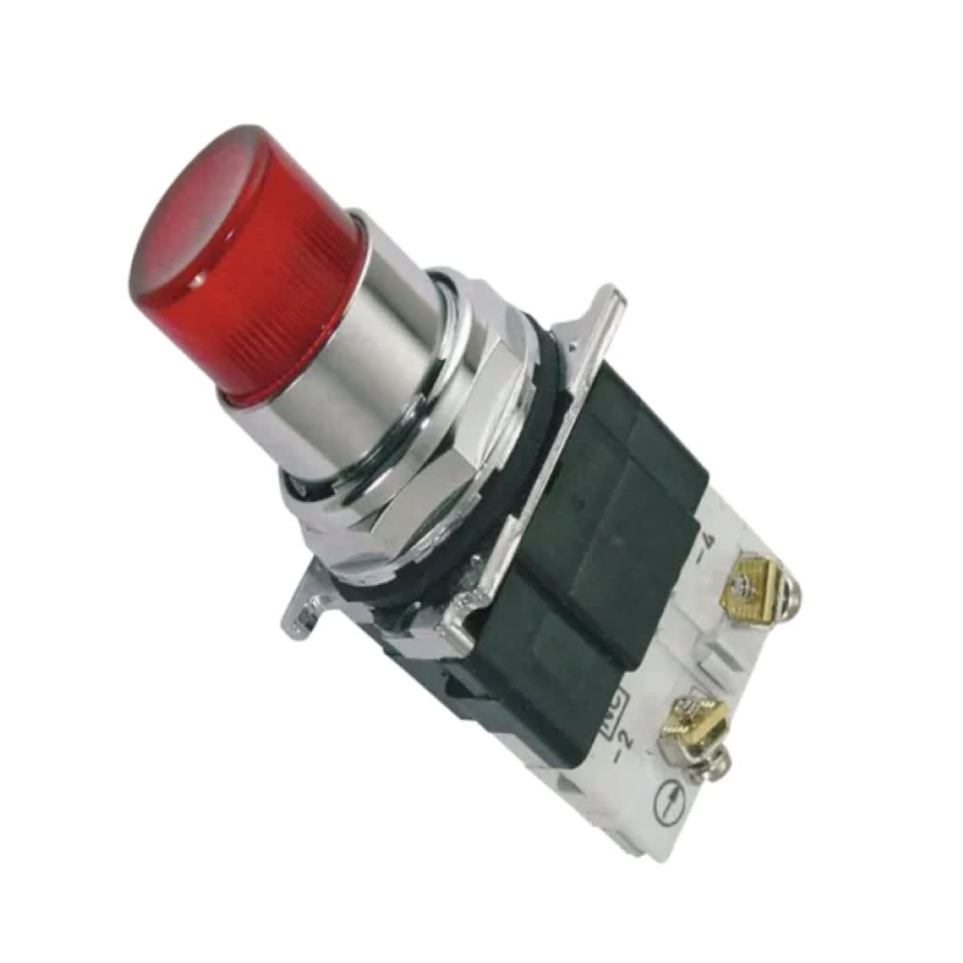 PULSADOR LUMINOSO HEAVY DUTY COLOR ROJO 1NO+1NC 30.5MM EATON1
