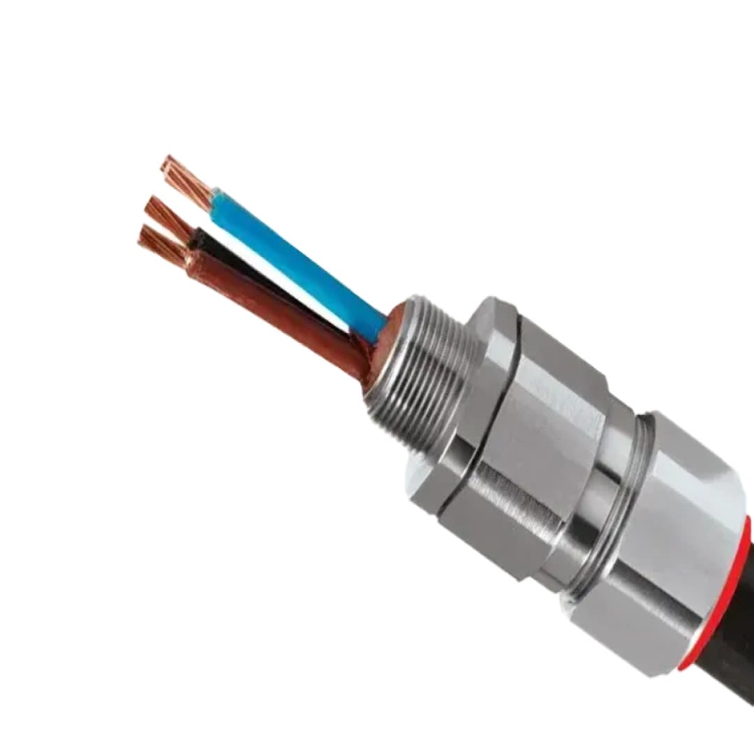 CONECTOR P/CABLE ARM. TIPO E1FW R: 6.1-13.1MM LT. NIQ. 1/2'' IP68 CL1 DIV2 IECEX/CSA CMP1