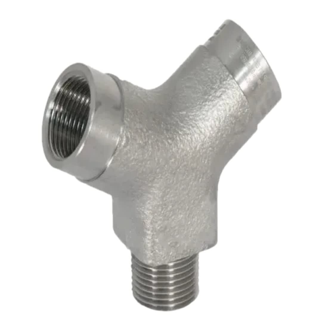 ADAPTADOR EN ''Y'' 120° LT. NIQ. 1/2'' MACHO X 1/2'' HEMBRA X 1/2'' IP68 EX-DB ATEX/IECEX CMP1