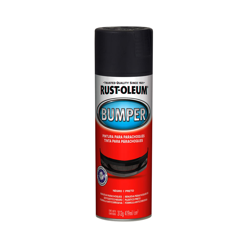 SPRAY AUTOMOTIVE PARACHOQUES NEGRO MATE 340 GRAMOS RUST OLEUM1