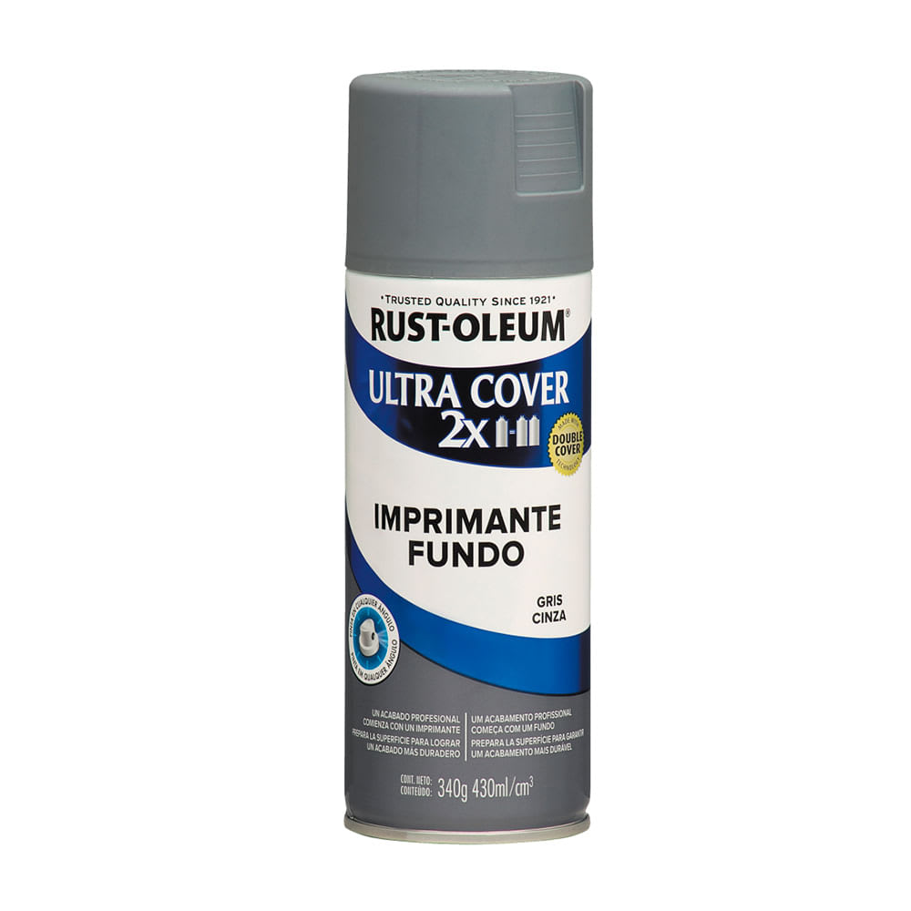 SPRAY 2X IMPRIMANTE GRIS MATE 340 GRAMOS ULTRA COVER