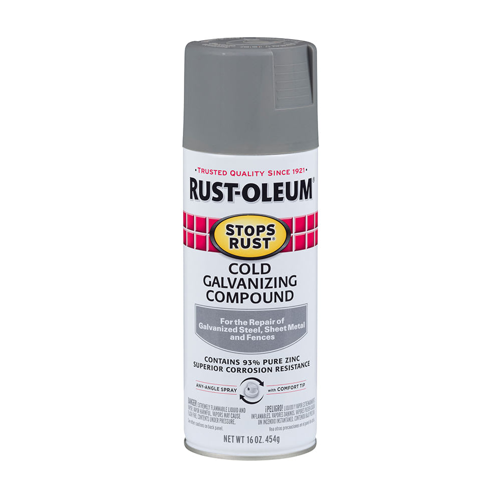 SPRAY METAL PROTECTION COMPUESTO GALVANIZADO GRIS 454 GRAMOS RUST OLEUM1