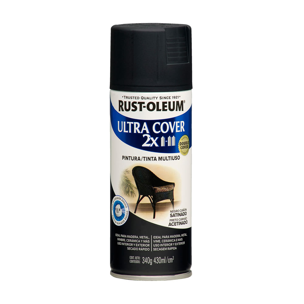 SPRAY COVER 2X NEGRO CAÑON SATIN 340 GRAMOS ULTRA COVER