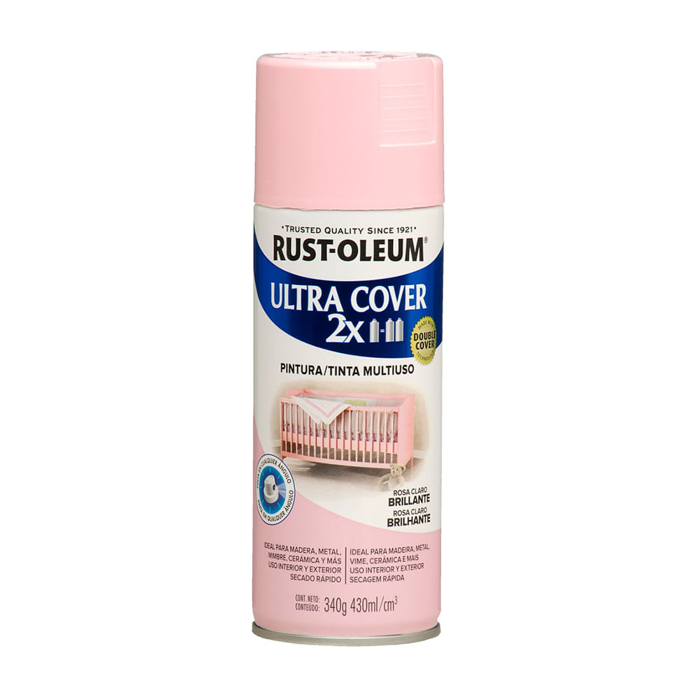 SPRAY 2X ROSA CLARO BRILLANTE 340 GRAMOS ULTRA COVER