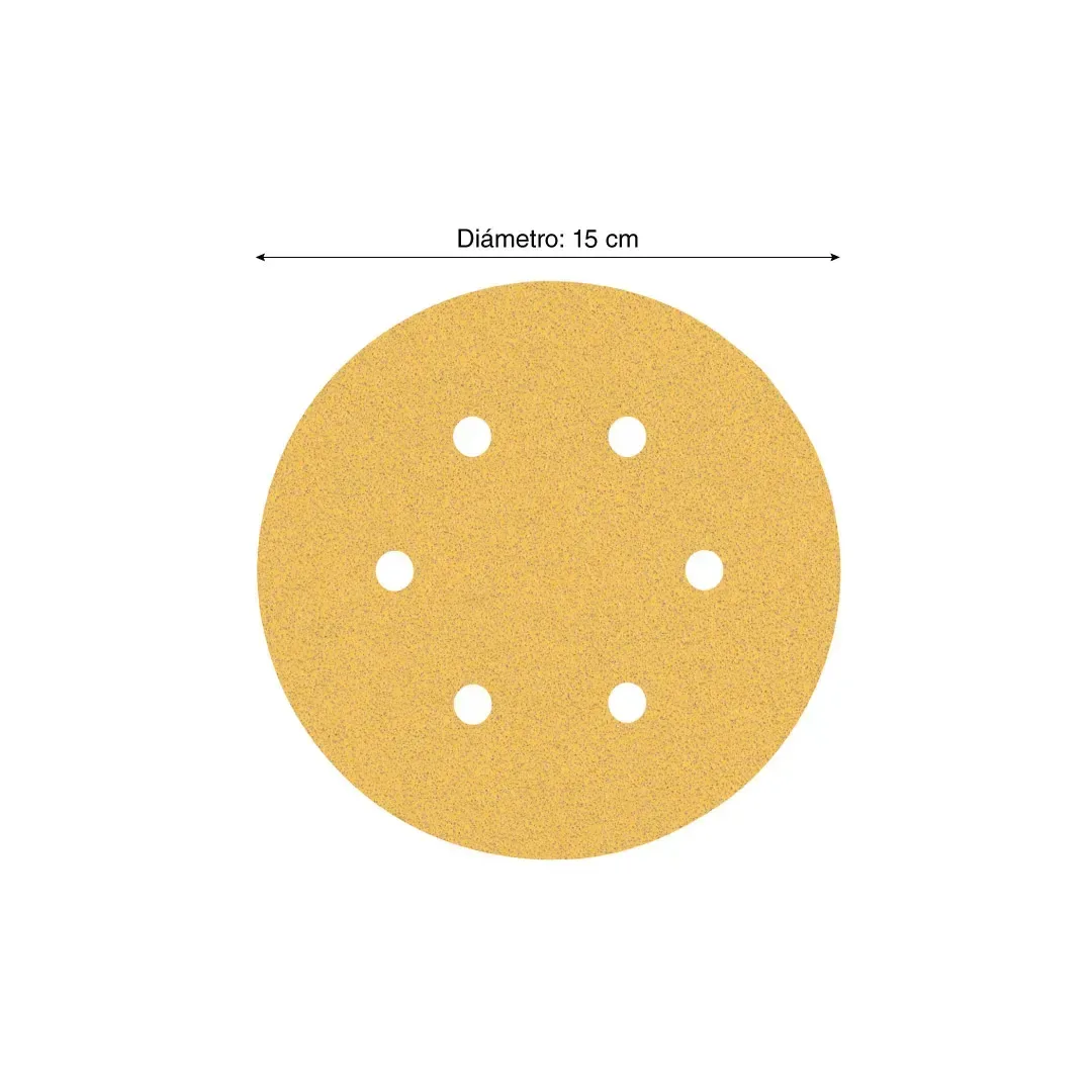 DISCO DE LIJA PARA MADERA 150MM GRANO 80 X50 UNIDADES BOSCH2