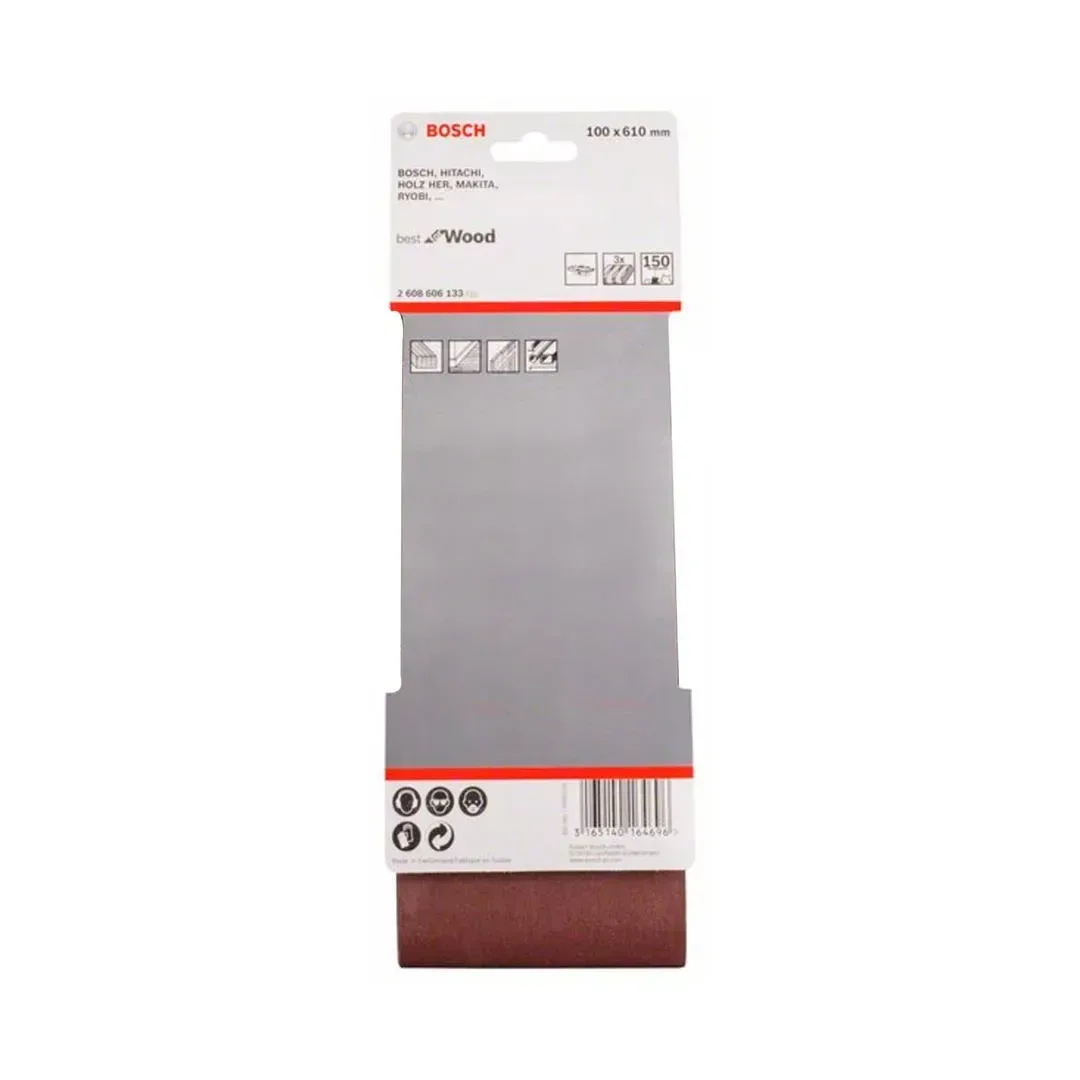 LIJA DE BANDA PARA MADERA 4X24'' GRANO 12O X3U BOSCH