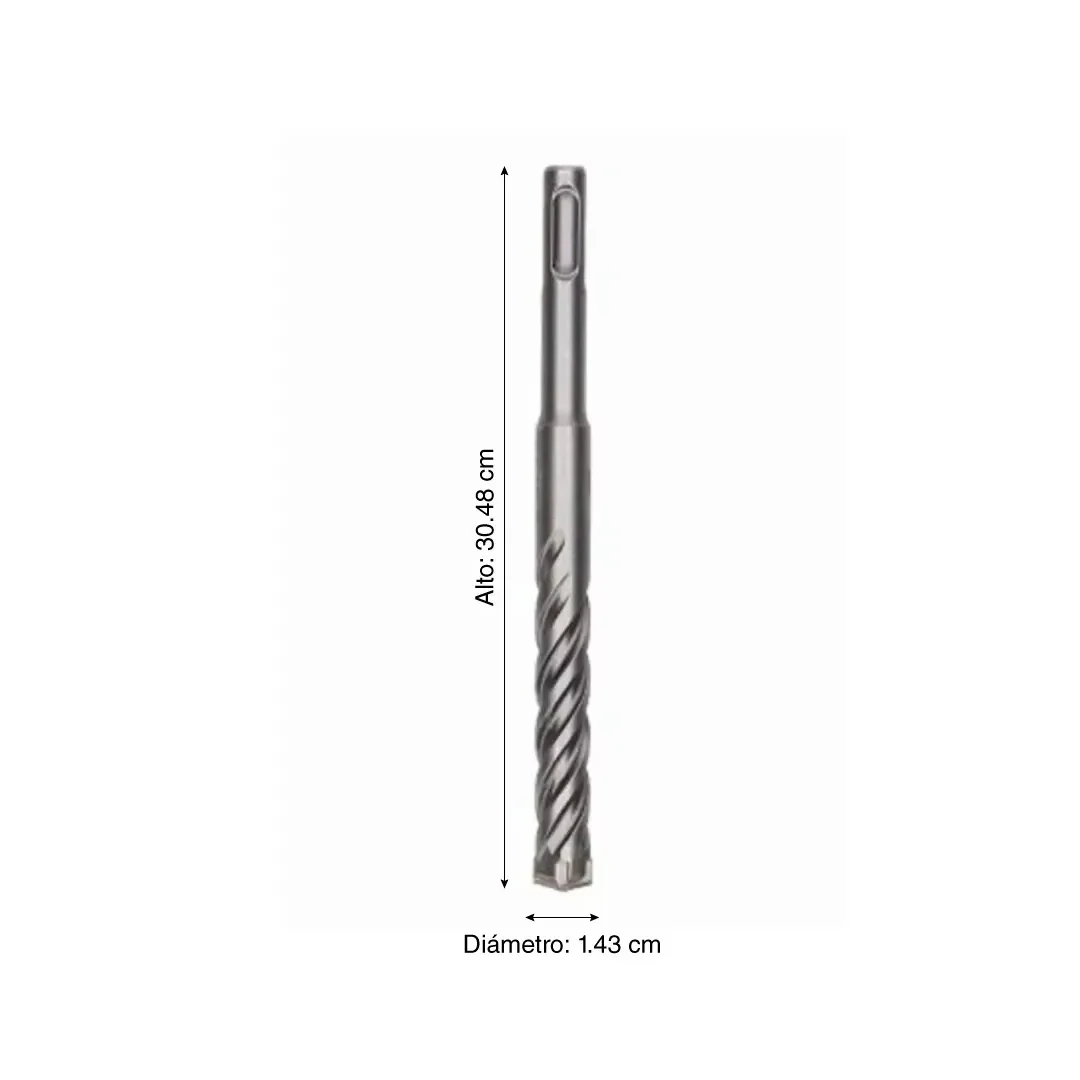 BROCA SDS PLUS 5X 14.3MM 9/16''X10''X12'' BOSCH2