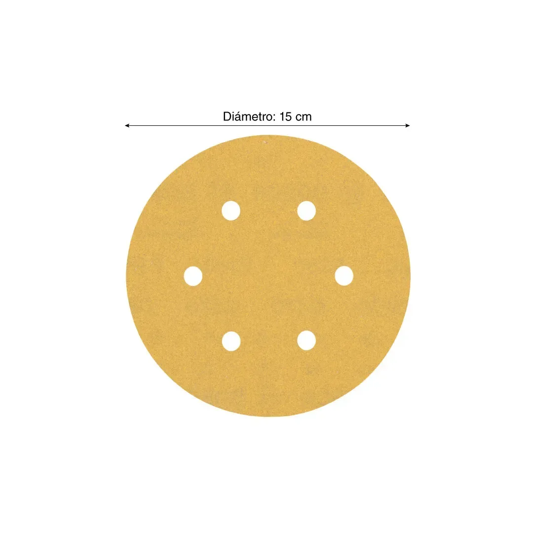 DISCO DE LIJA PARA MADERA 150MM GRANO 180 X50 UNIDADES BOSCH2