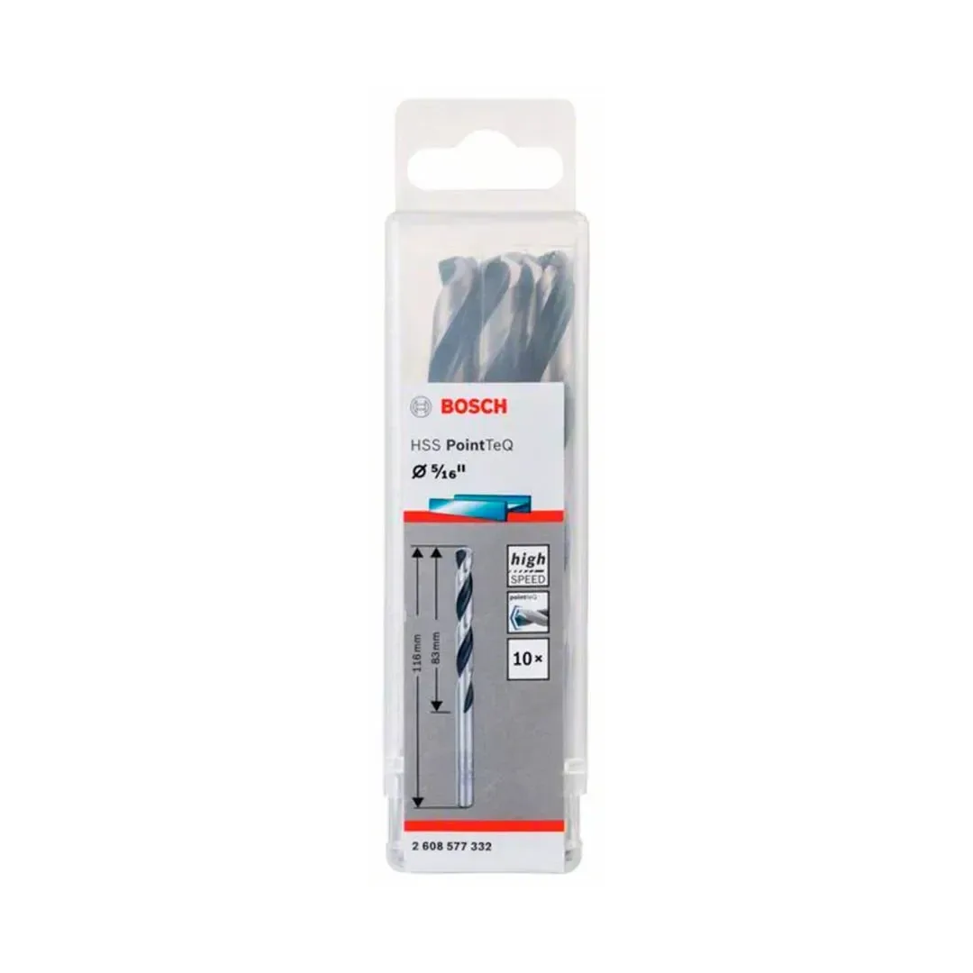 BROCA METAL HSS POINTEQ CJA 5/16'' X10U BOSCH