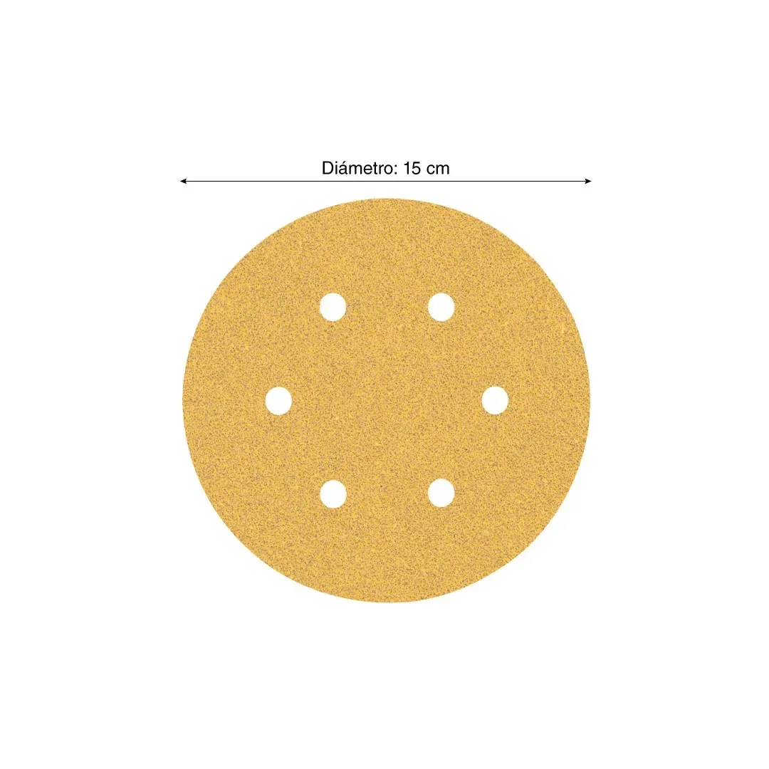 DISCO DE LIJA PARA MADERA 150MM GRANO 60 X50 UNIDADES BOSCH2