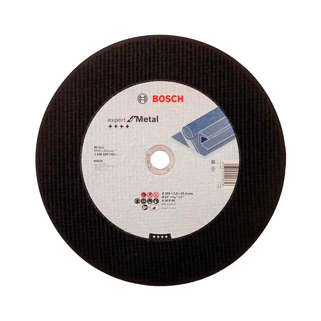 DISCO DE CORTE ABRASIVO PARA METAL 14'' X 7/64 BOSCH1