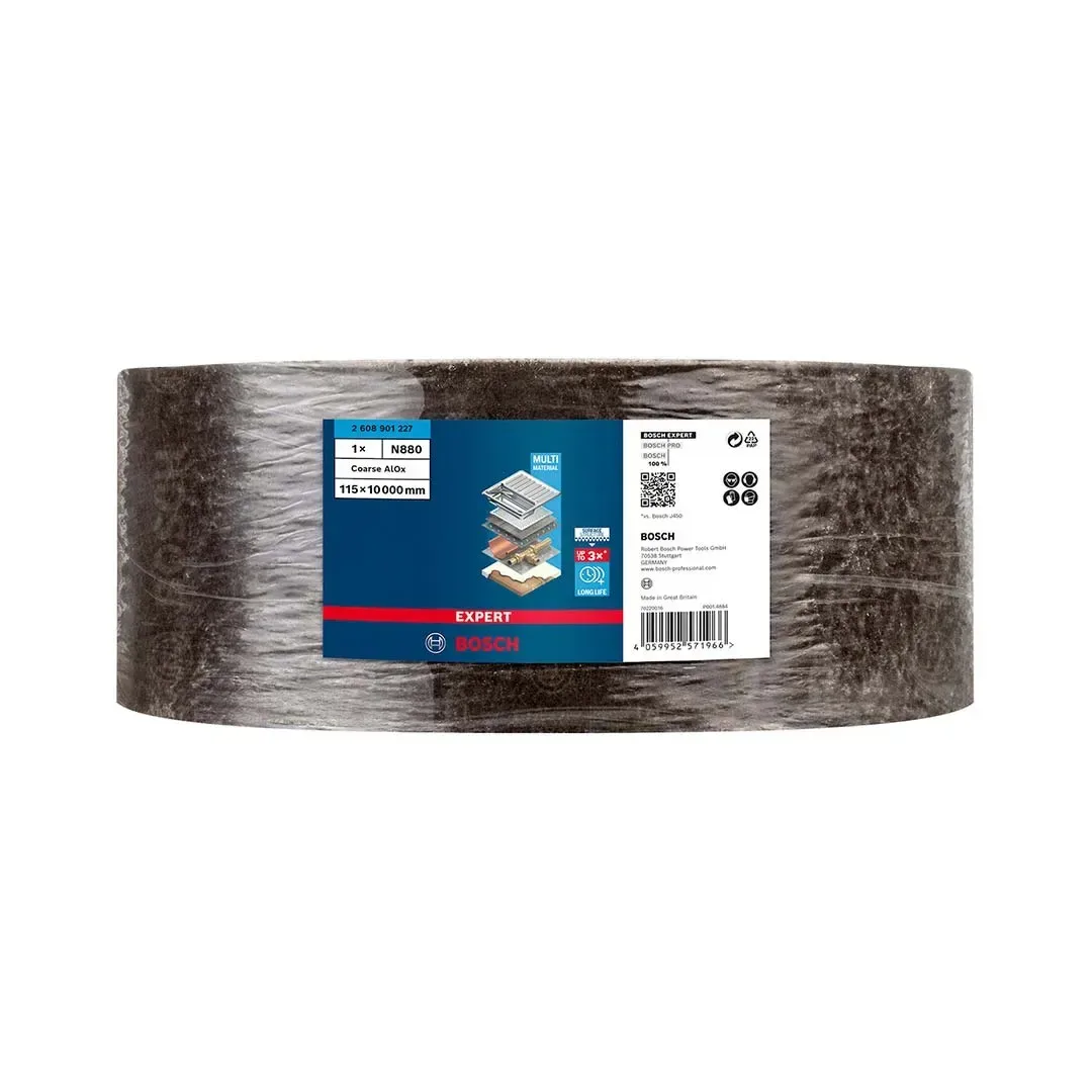 ROLLO ABRASIVO CAFE 115MM X10 METROS BOSCH3