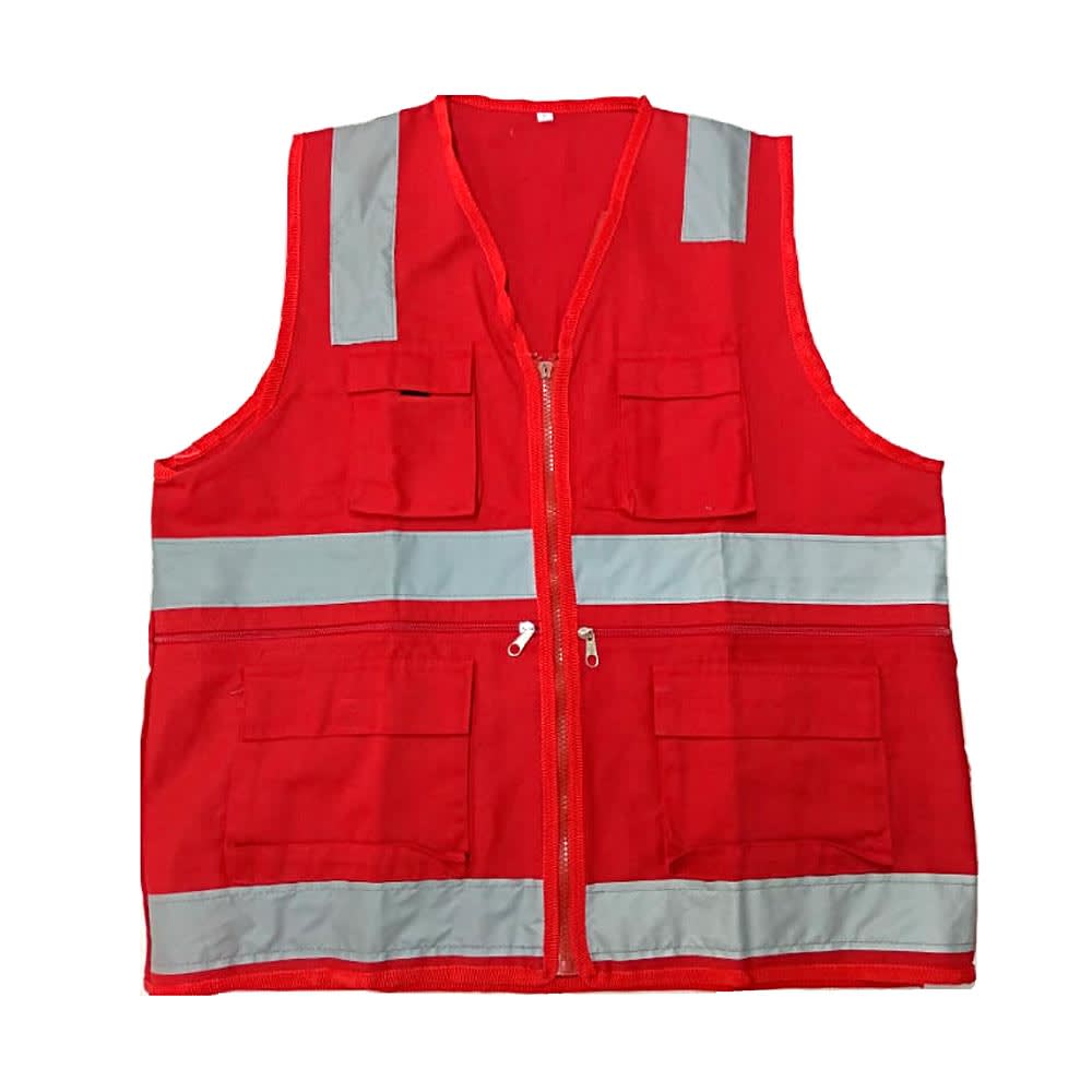 CHALECO MULTIBOLSILLO MODELO MULTIBOLSILLO ROJO TALLA M WERKEN