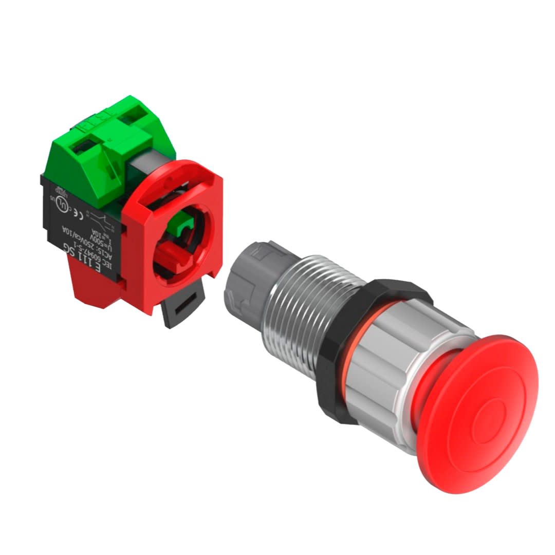 PULSADOR EMERGENCIA (PUSH-PULL) 2NO + 1NC SERMATEX1
