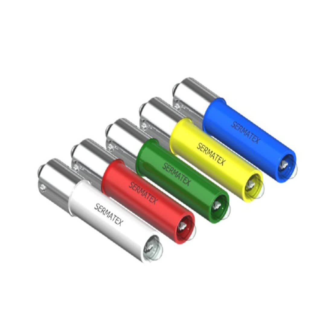 FOCO LED VERDE EXTRA LARGO 545MM 24VDC SERMATEX1