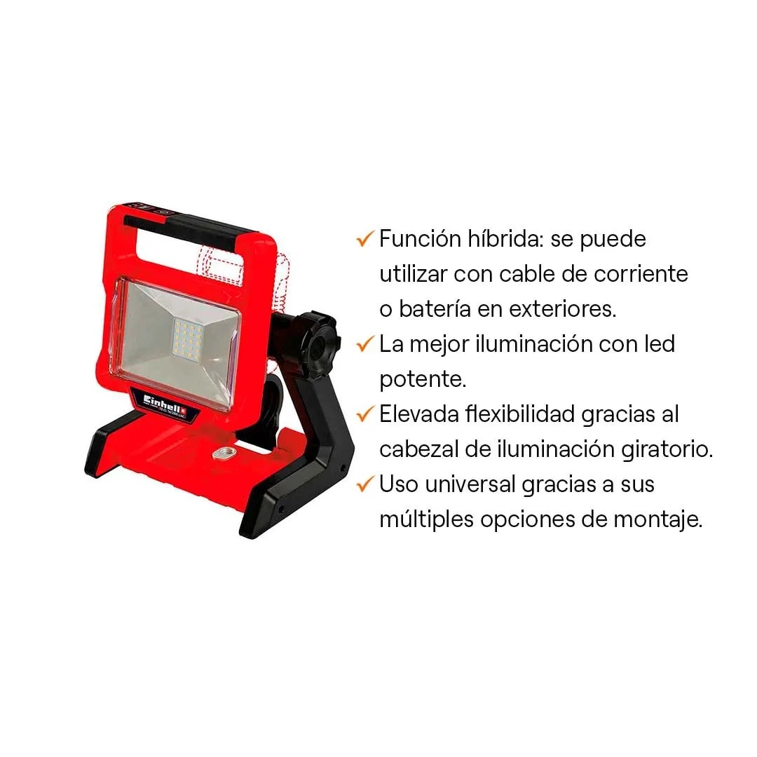 LAMPARA PORTATIL 18V TE-CL 18/2000 LIAC-SOLO EINHELL11