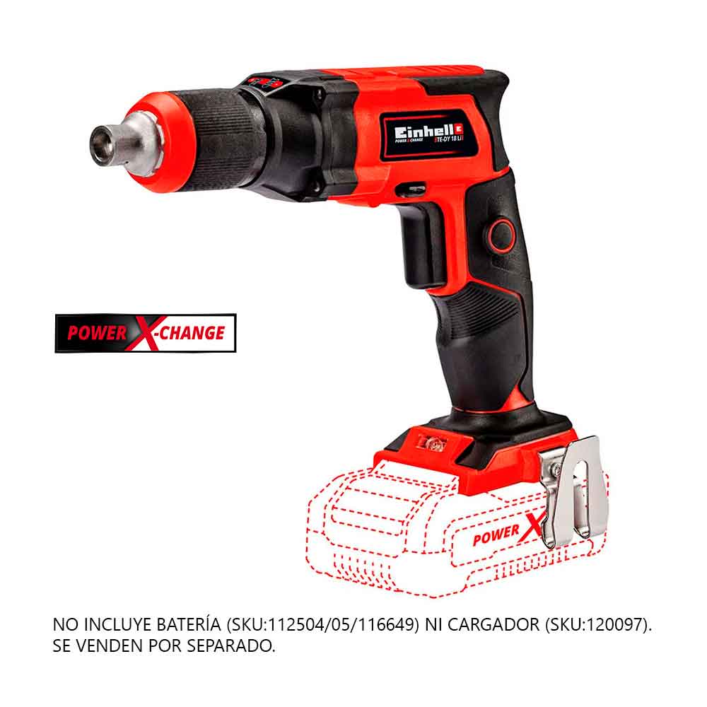 ATORNILLADOR PARA DRYWALL 18V TE-DY 18 LI-SOLO EINHELL1