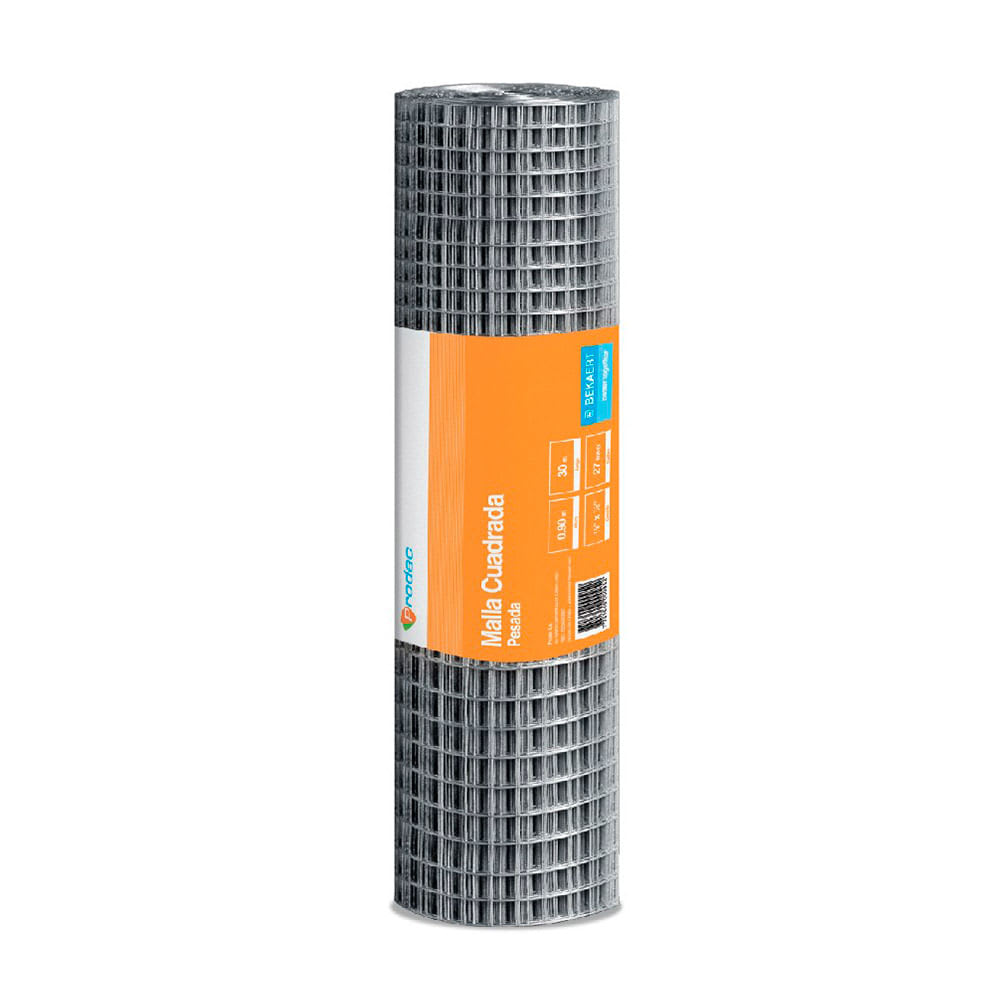 MALLA CUADRADA GALVANIZADA 1X1'' PRODAC