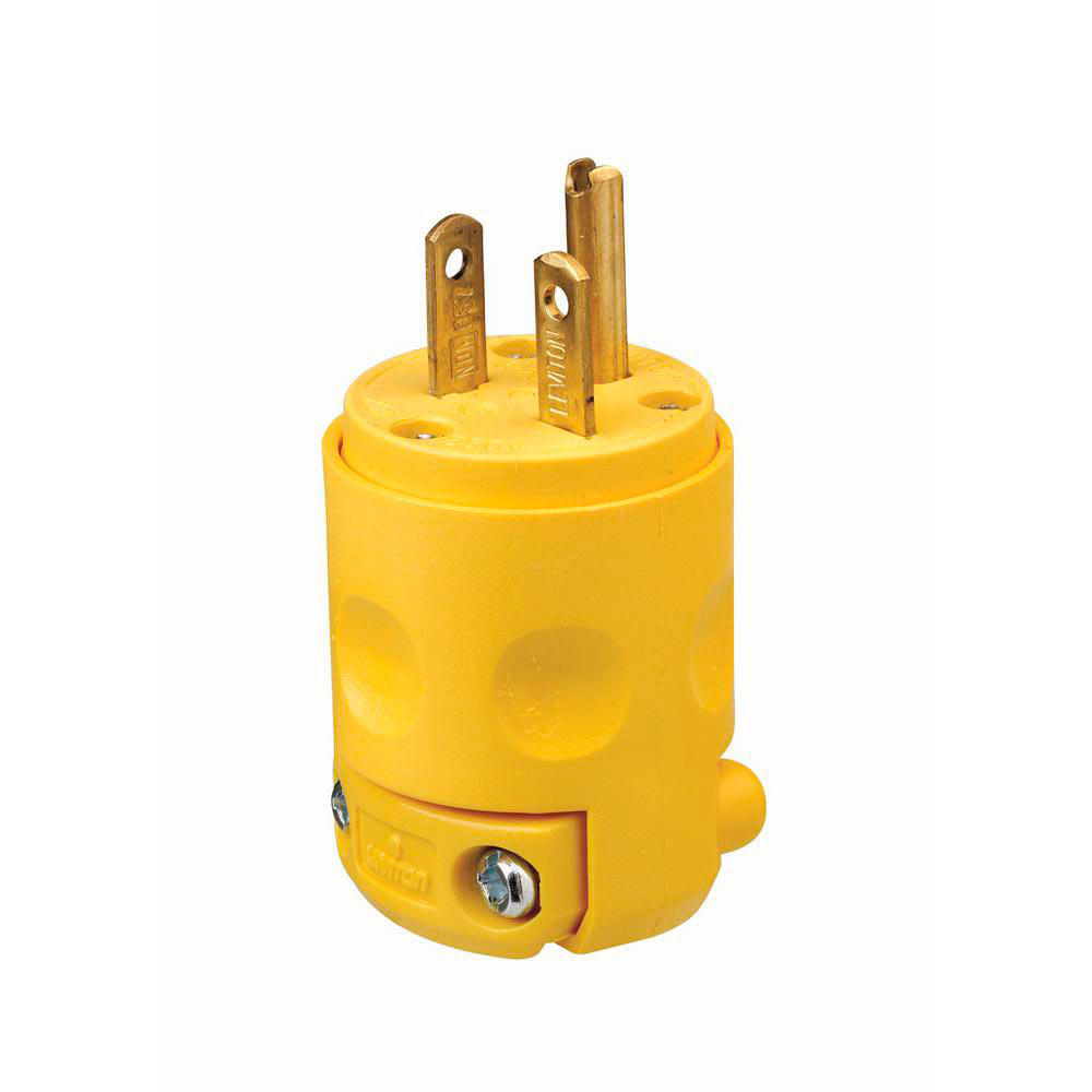 ENCHUFE 20A 250V TUERTO PVC CHINO LEVITON