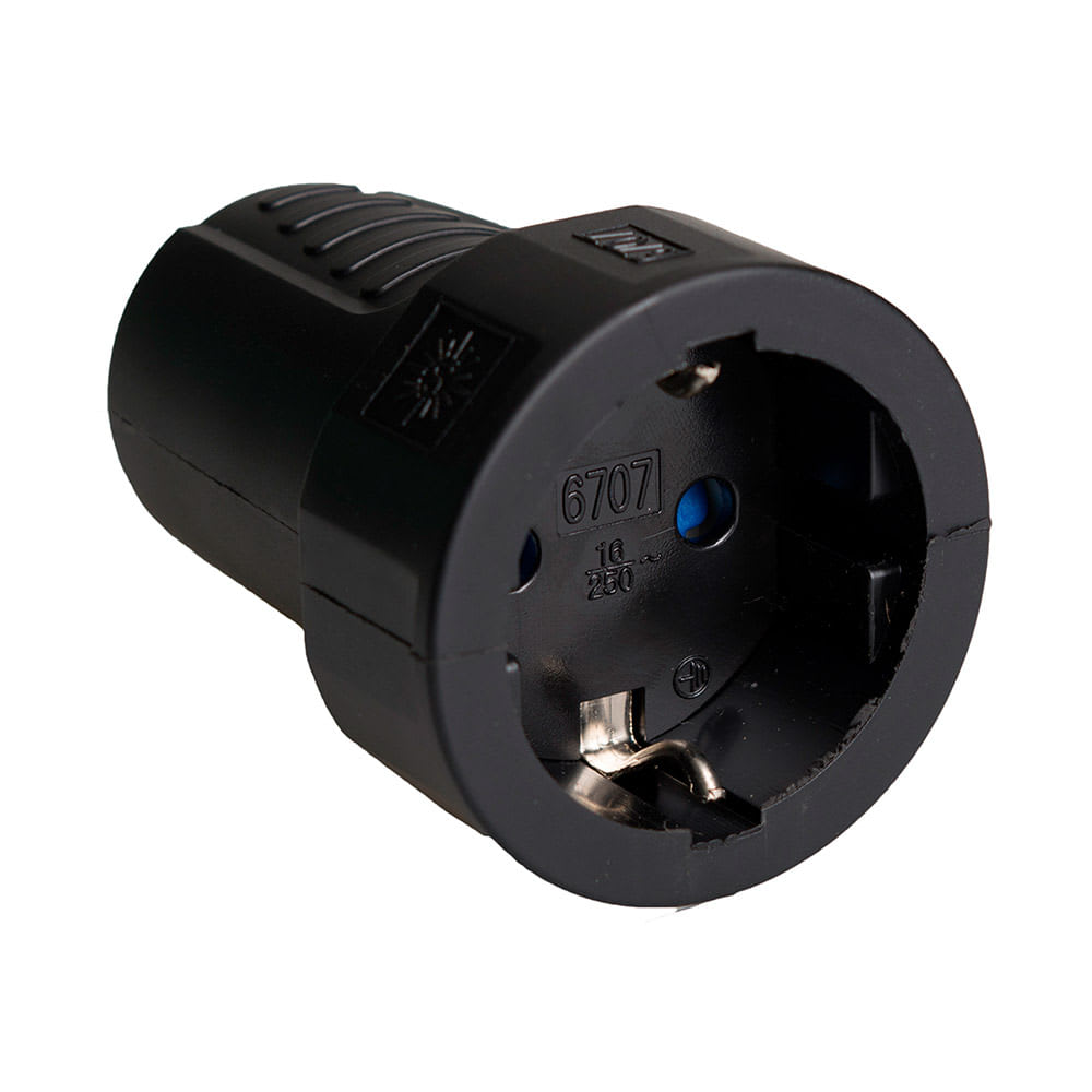 BASE BIPOLAR CAUCHO TERMOPLASTICO 16A 250V SOLERA