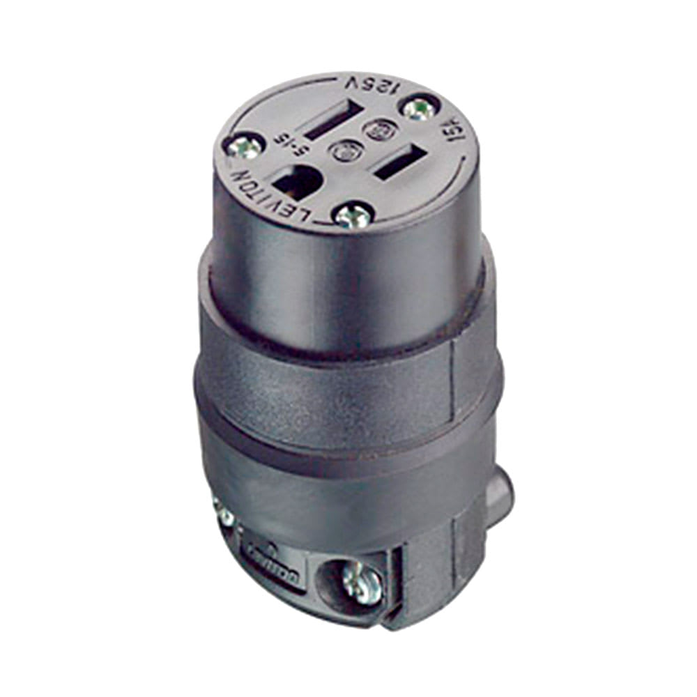 CONECTOR AEREO PVC CAUCHO MODELO 515CR 15A 125V LEVITON