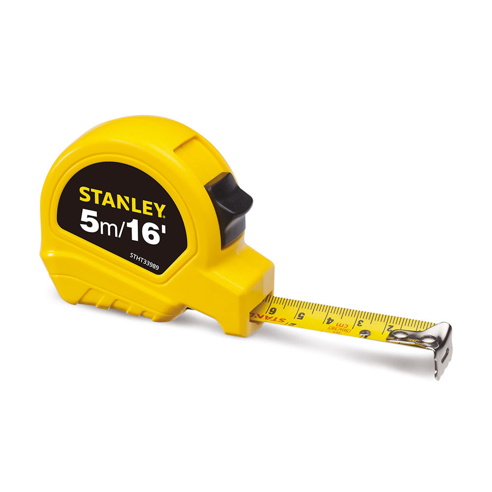 WINCHA BASICA MODELO STHT33989840 DE 5 M AMARILLA STANLEY