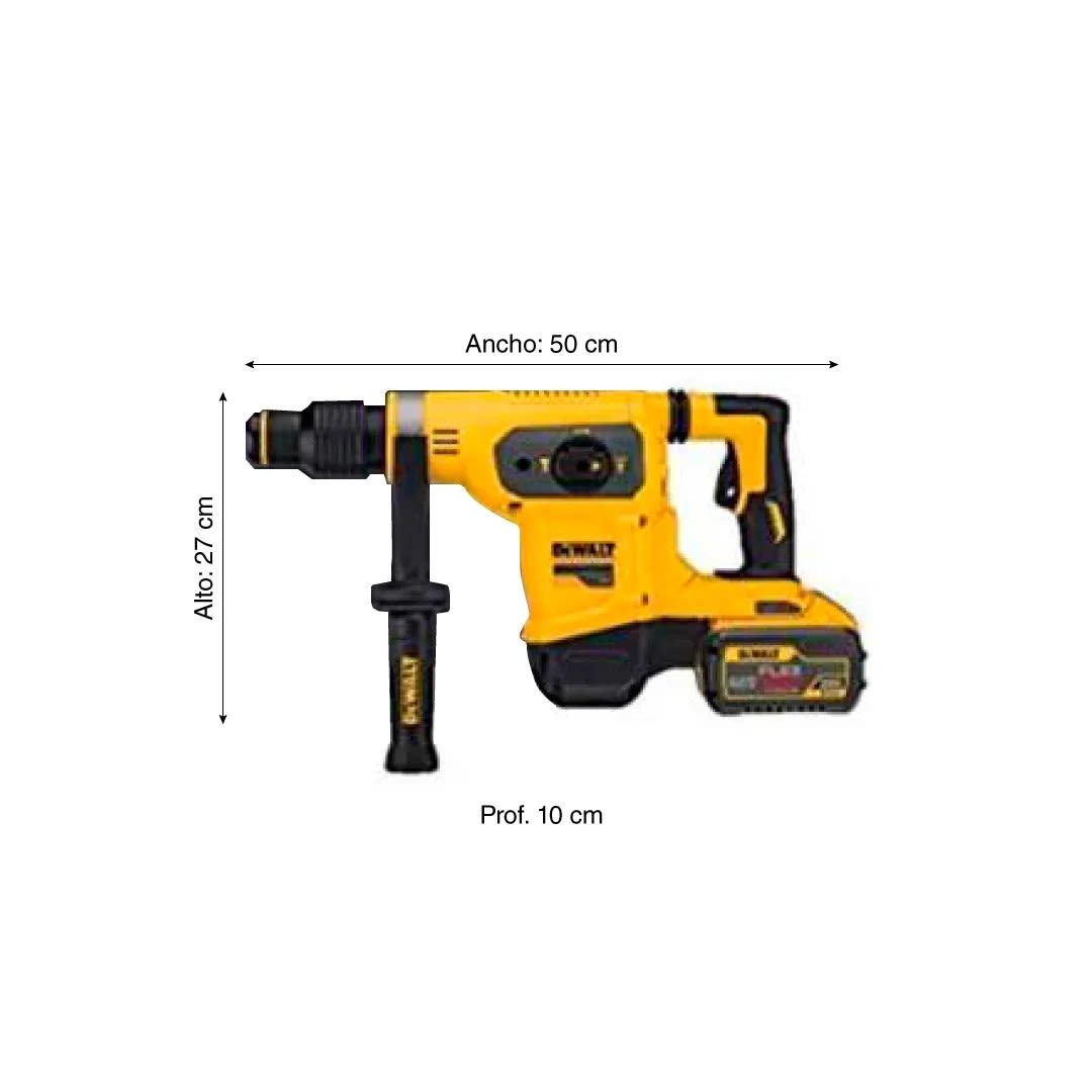 ROTOMARTILLO SDS MAX 60V + 2 BATERIAS 9A DEWALT1
