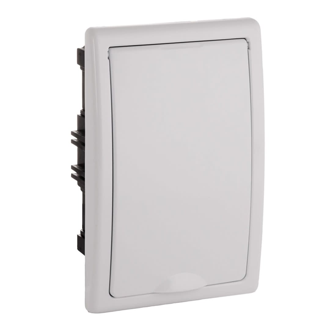 TABLERO EMPOTRADO TERMOPLASTICO 4P PUERTA BLANCA VERTICAL 125X195X72MM SOLERA