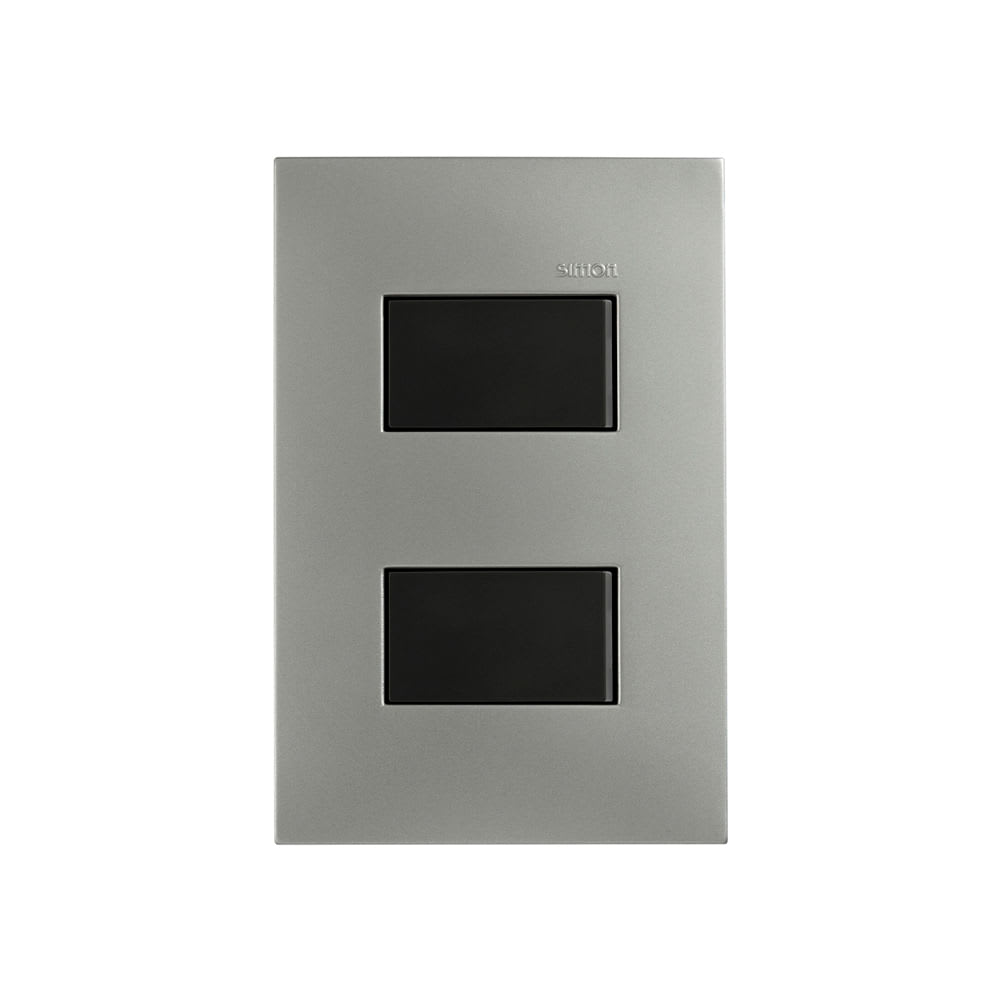 INTERRUPTOR DOBLE ALUMINIO/GRAF SIMON1