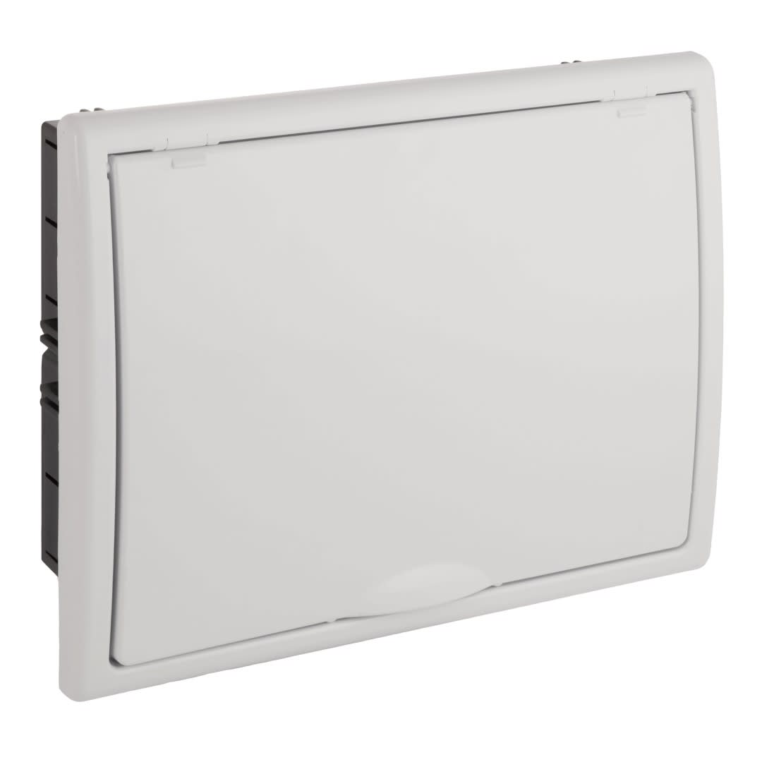 TABLERO EMPOTRADO TERMOPLASTICO 12P PUERTA BLANCA VERTICAL 277X220X72MM SOLERA1