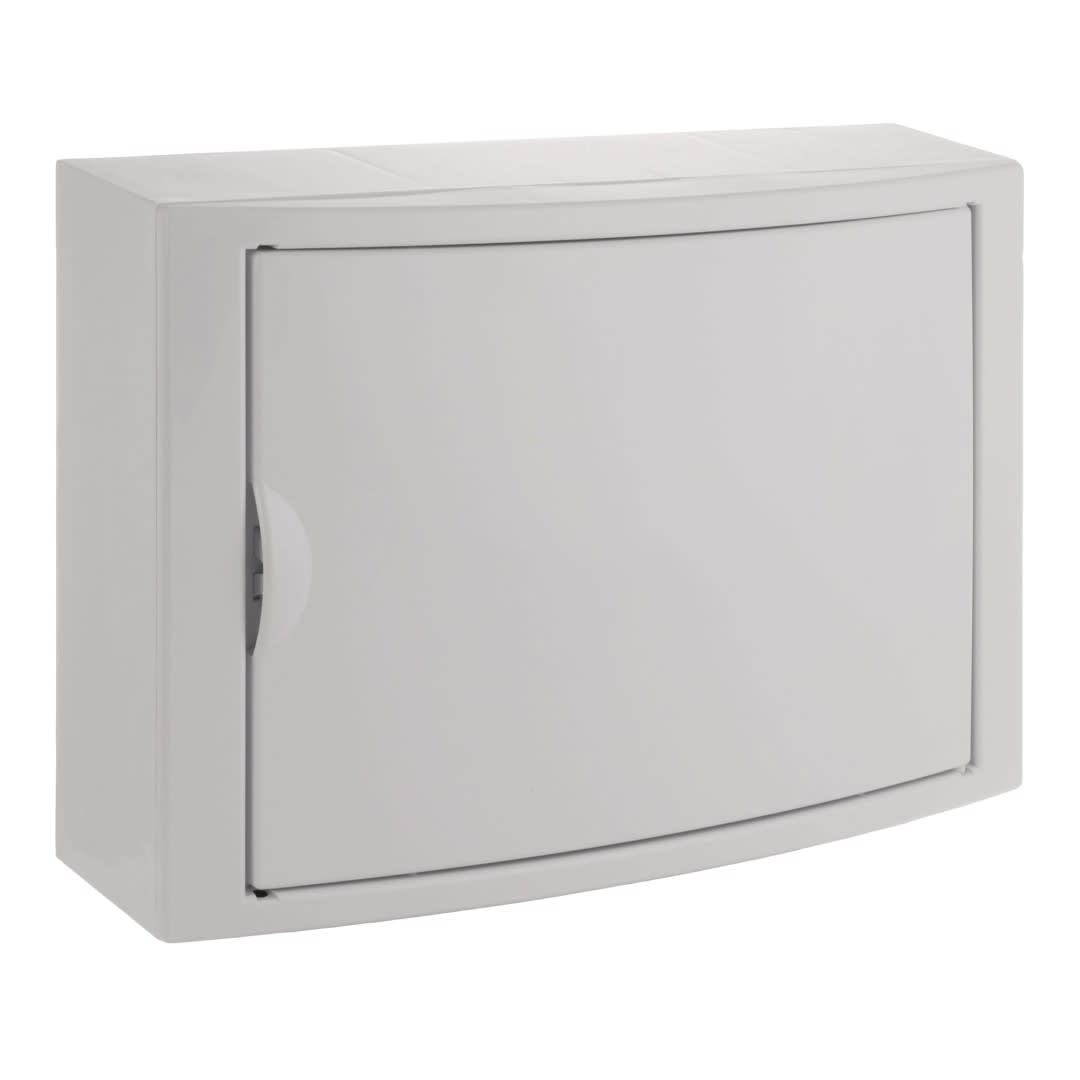 TABLERO ADOSADO TERMOPLASTICO 14P PUERTA BLANCA HORI 362X250X104MM SOLERA1