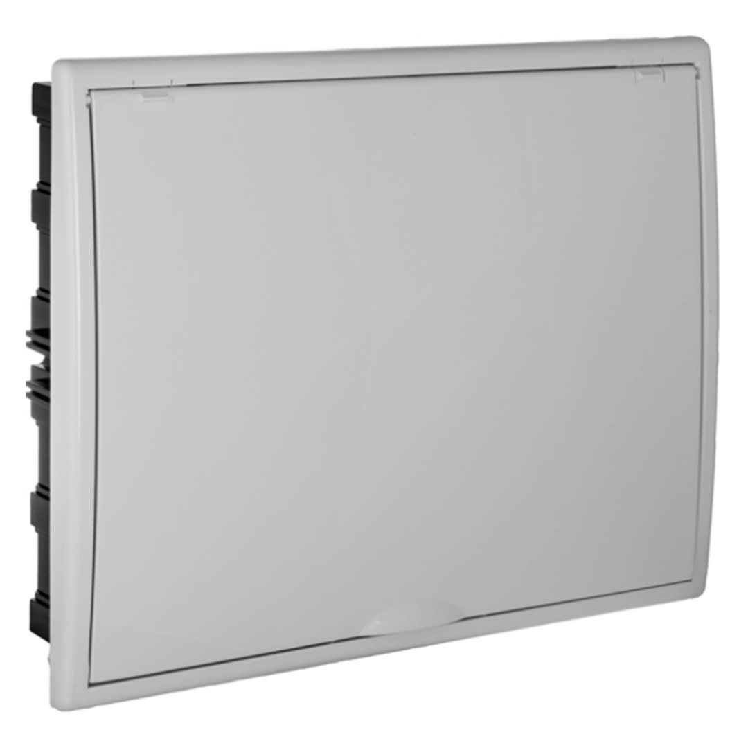 TABLERO EMPOTRADO TERMOPLASTICO 40P PUERTA BLANCA VERTICAL 393X327X71MM SOLERA