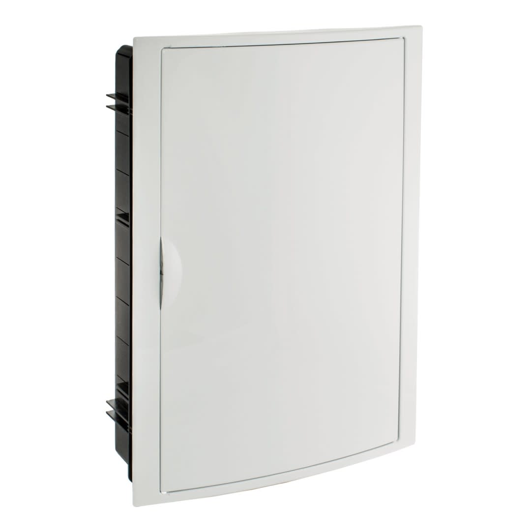TABLERO EMPOTRADO TERMOPLASTICO 42P PUERTA BLANCA HORIZONTAL 360X528X86MM SOLERA1