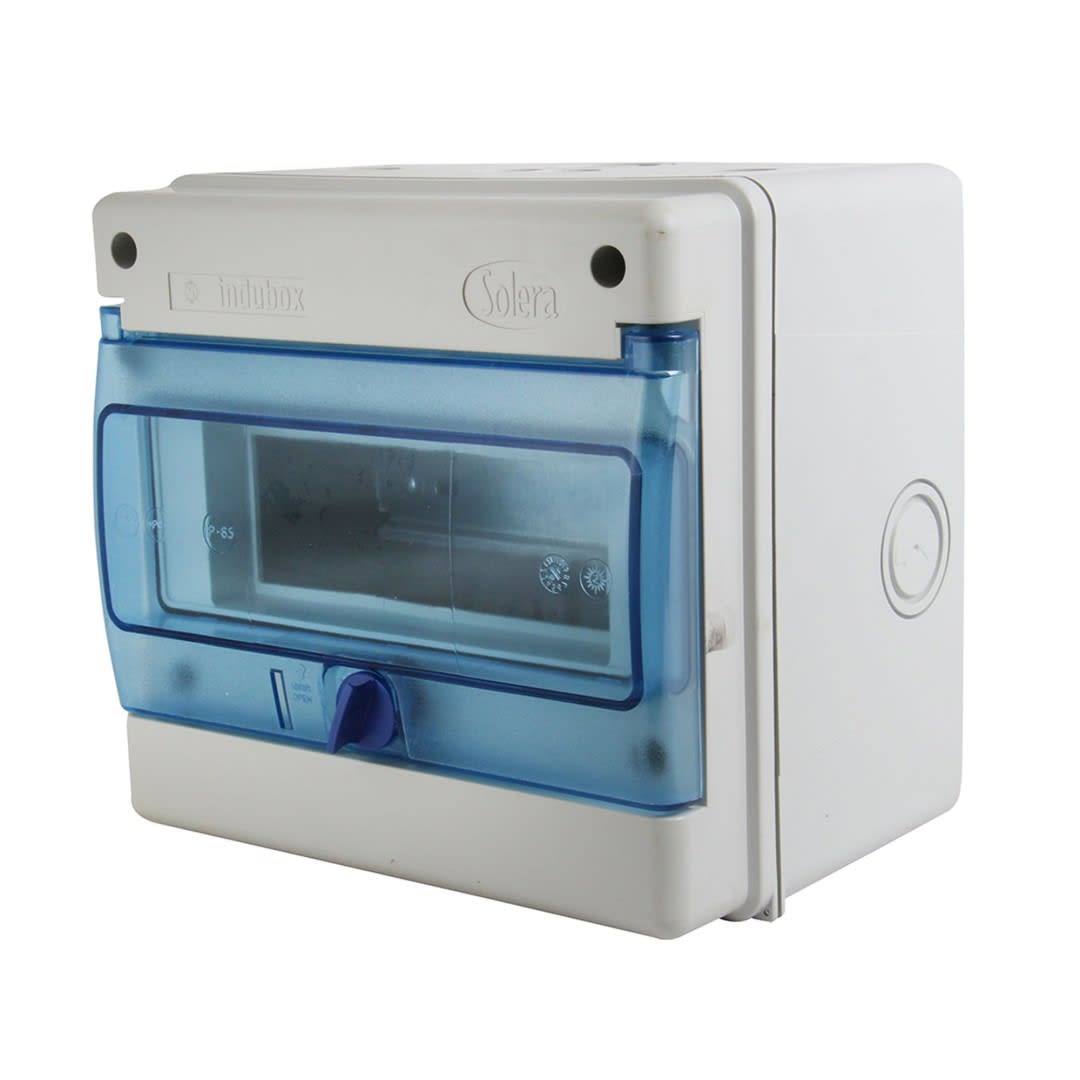 TABLERO ADOSADO TERMOPLASTICO 8P IK08 IP65 S/BORNE 200X215X160MM (NO PRETOQUELADO) SOLERA1